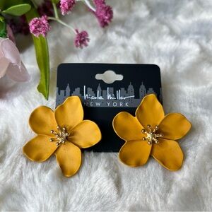 Nicole Miller New York Marigold Floral Earrings